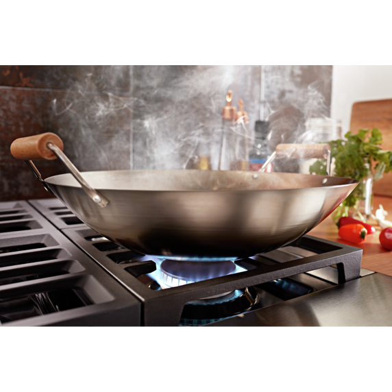 KitchenAid® 36'' Smart Commercial-Style Dual Fuel Range with 6 Burners KFDC506JIB