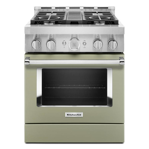 KitchenAid® 30'' Smart Commercial-Style Gas Range with 4 Burners KFGC500JAV KitchenAid® 30'' Smart Commercial-Style Gas Range with 4 Burners KFGC500JAV