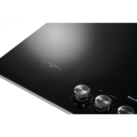 Kitchenaid® 36" Electric Cooktop with 5 Elements and Knob Controls KCES556HSS
