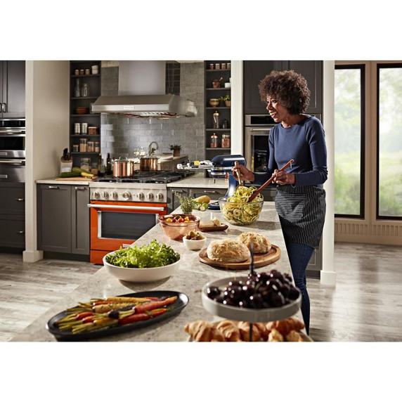 KitchenAid® 36'' Smart Commercial-Style Dual Fuel Range with 6 Burners KFDC506JSC KitchenAid® 36'' Smart Commercial-Style Dual Fuel Range with 6 Burners KFDC506JSC