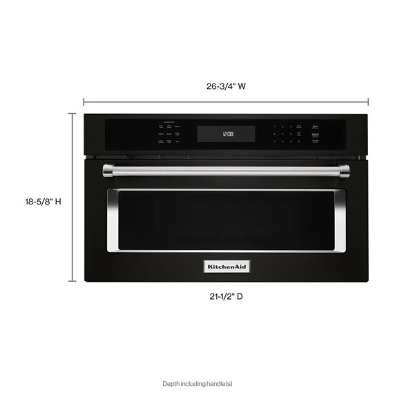 Kitchenaid® 27" Built In Microwave Oven with Convection Cooking KMBP107EBS