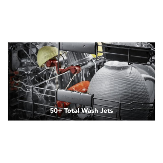 Kitchenaid® 44 dBA Dishwasher in PrintShield™ Finish with 360° Max Jets™ Third Rack KDPM604KBS Kitchenaid® 44 dBA Dishwasher in PrintShield™ Finish with 360° Max Jets™ Third Rack KDPM604KBS
