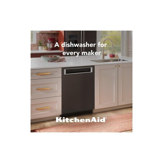 Kitchenaid® 44 dBA Dishwasher in PrintShield™ Finish with 360° Max Jets™ Third Rack KDPM604KBS