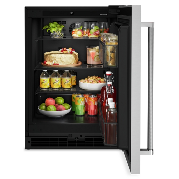 Kitchenaid® 24 Undercounter Refrigerator with Stainless Steel Door KURR114KSB