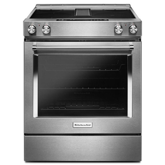 Kitchenaid® 30-Inch 4-Element Electric Downdraft Front Control Range KSEG950ESS Kitchenaid® 30-Inch 4-Element Electric Downdraft Front Control Range KSEG950ESS