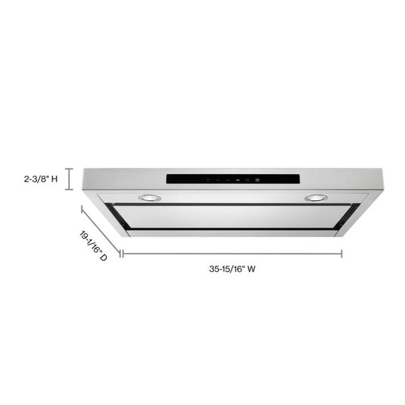 Kitchenaid® 36" Low Profile Under-Cabinet Ventilation Hood KVUB406GSS