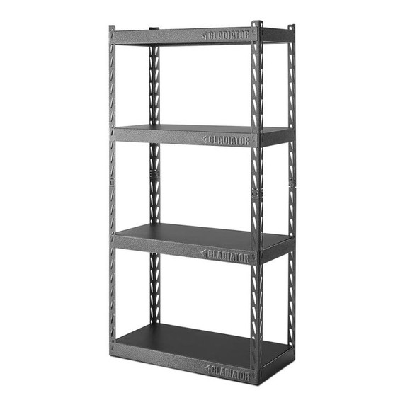 Gladiator® 30" (76.2 cm) Wide EZ Connect Rack with Four 15" (38.1 cm) Deep Shelves YGRC304RGG Gladiator® 30" (76.2 cm) Wide EZ Connect Rack with Four 15" (38.1 cm) Deep Shelves YGRC304RGG