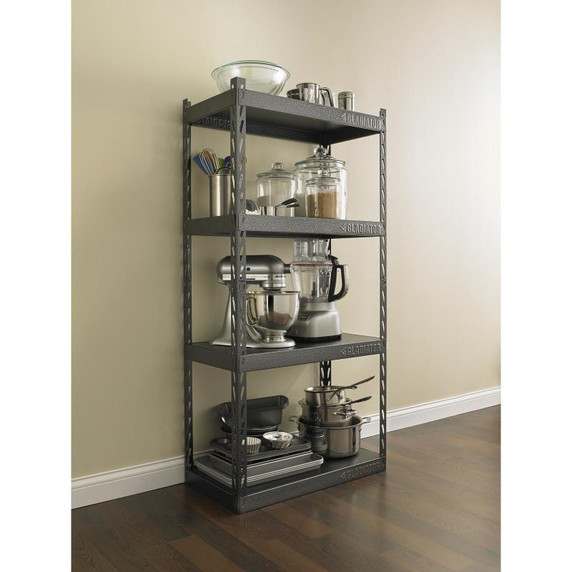 Gladiator® 30" (76.2 cm) Wide EZ Connect Rack with Four 15" (38.1 cm) Deep Shelves YGRC304RGG Gladiator® 30" (76.2 cm) Wide EZ Connect Rack with Four 15" (38.1 cm) Deep Shelves YGRC304RGG