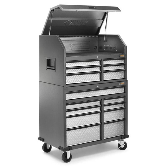 Gladiator® Premier 41 inch (104.1 cm) 15-drawer Mobile Tool Chest Combo GATC4115JG