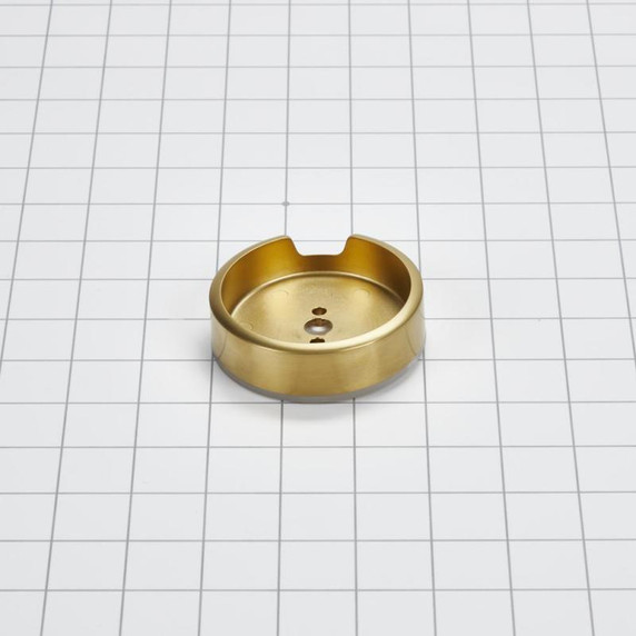 Range Brass Knob Bezel, Griddle W11317495