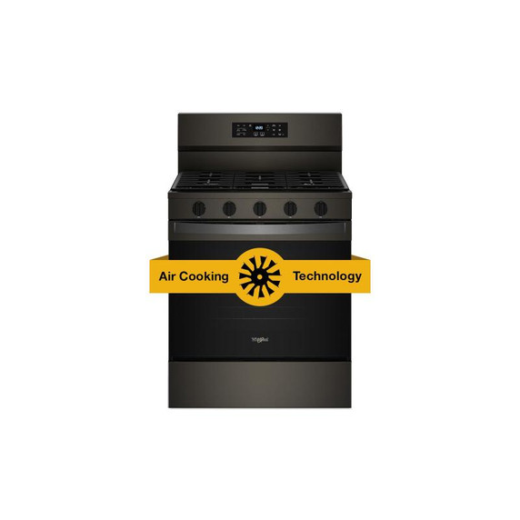 Whirlpool® 30-inch Gas Range with Air Cooking Technology, No Preheat Air Fry and Air Baking and Self Clean WFGS5030RV