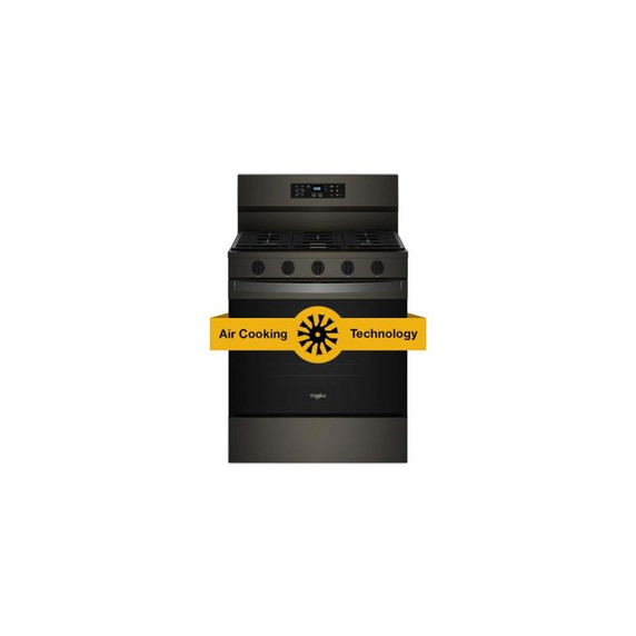 Whirlpool® 30-inch Gas Range with Air Cooking Technology, No Preheat Air Fry and Air Baking and Self Clean WFGS5030RV