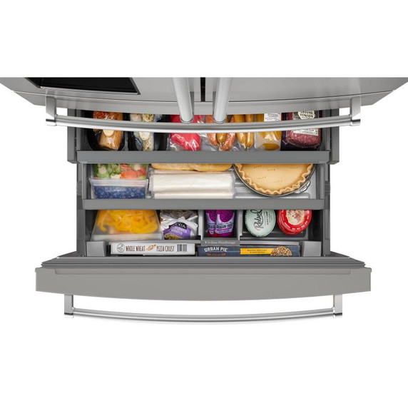 Kitchenaid® 26.2 Cu. Ft. Multi-Door French Door Refrigerator with Platinum Interior KRMF536RPS Kitchenaid® 26.2 Cu. Ft. Multi-Door French Door Refrigerator with Platinum Interior KRMF536RPS