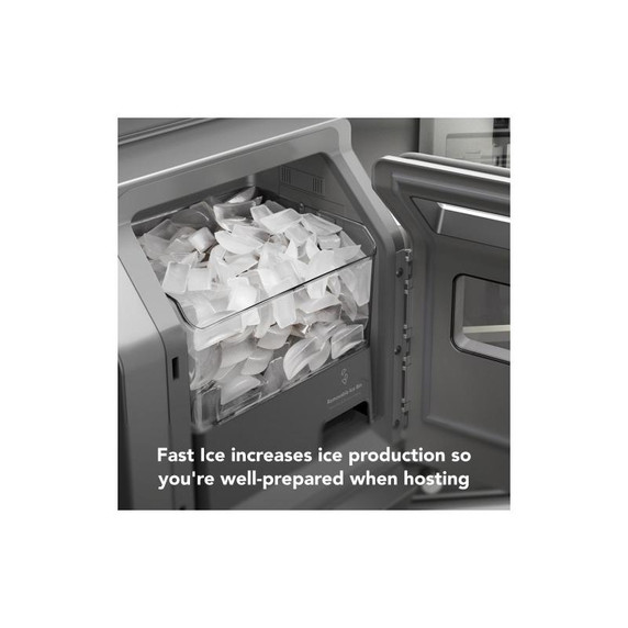 Kitchenaid® 26.2 Cu. Ft. Multi-Door French Door Refrigerator with Platinum Interior KRMF536RPS Kitchenaid® 26.2 Cu. Ft. Multi-Door French Door Refrigerator with Platinum Interior KRMF536RPS