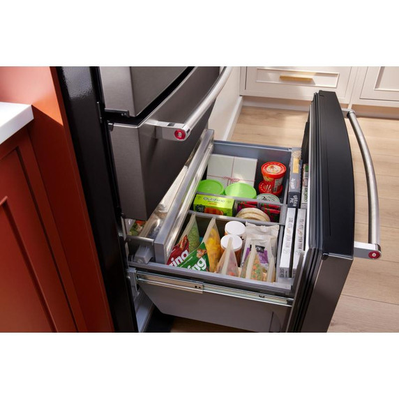 Kitchenaid® 26.2 Cu. Ft. Multi-Door French Door Refrigerator with Platinum Interior KRMF536RBS