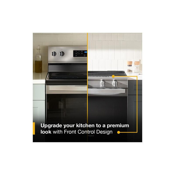 Whirlpool® 30-inch Smart Slide In Gas Range with Air Cooking Technology, No Preheat Air Fry, Steam/Self Clean and High Speed Preheat WSGS7530RZ