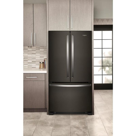 Whirlpool® 36-Inch Wide Counter-Depth French Door Bottom Mount Refrigerator - 20 cu. ft. WRFC2036RB