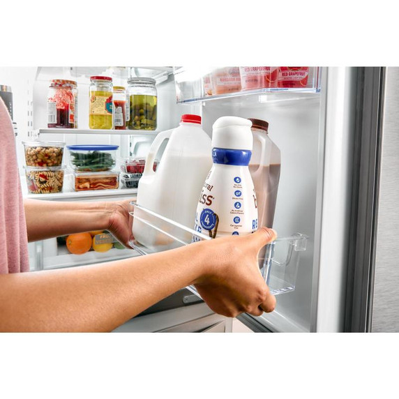 Whirlpool® 36-Inch Wide Counter-Depth French Door Bottom Mount Refrigerator - 20 cu. ft. WRFC2036RB