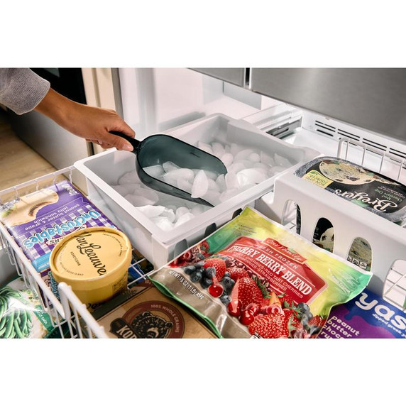 Whirlpool® 36-Inch Wide Counter-Depth French Door Bottom Mount Refrigerator - 20 cu. ft. WRFC2036RB