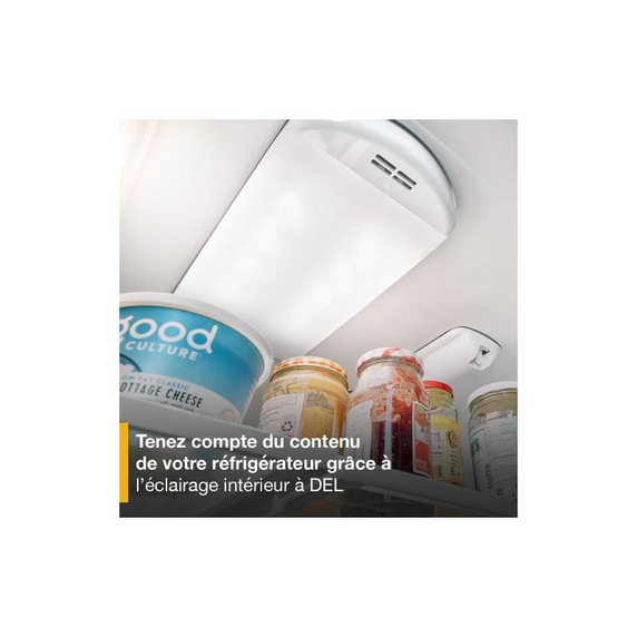 Whirlpool® 36-Inch Wide Counter-Depth French Door Bottom Mount Refrigerator - 20 cu. ft. WRFC2036RB
