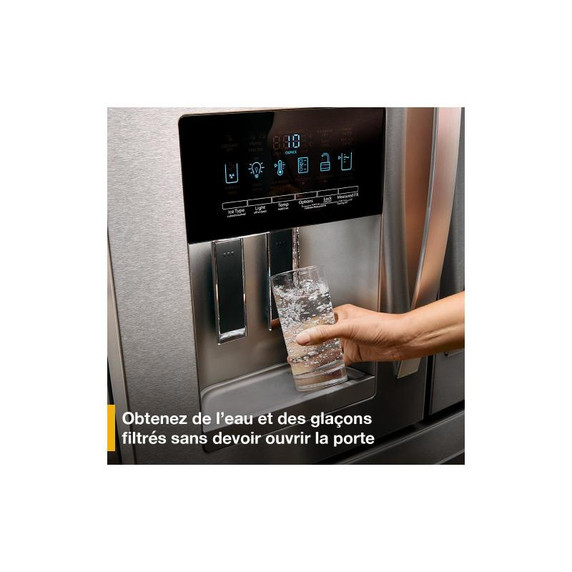 Whirlpool® 36-Inch Wide French Door Bottom Mount Refrigerator - 25 cu. ft. WRMF3636RB Whirlpool® 36-Inch Wide French Door Bottom Mount Refrigerator - 25 cu. ft. WRMF3636RB