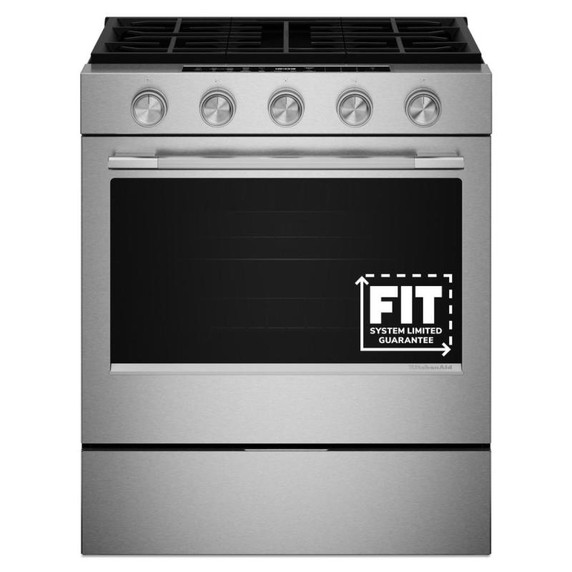 Kitchenaid® 5.0 Cu. Ft. Smart Slide-in Gas Range with Convection Cooking Modes KSGS330SPS