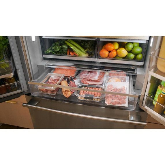 Kitchenaid® 24 cu. ft. 36-Inch Width Counter-Depth French Door Refrigerator with Interior Dispense KRFC236SPS