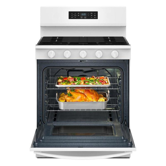 Whirlpool® 30-inch Gas Range with Air Cooking Technology WFGS5730SW