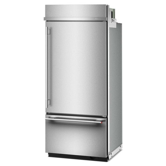 Kitchenaid® 20.8 Cu. Ft. 36" Built-In Bottom Mount Refrigerator with Platinum Interior KBBR336SPS