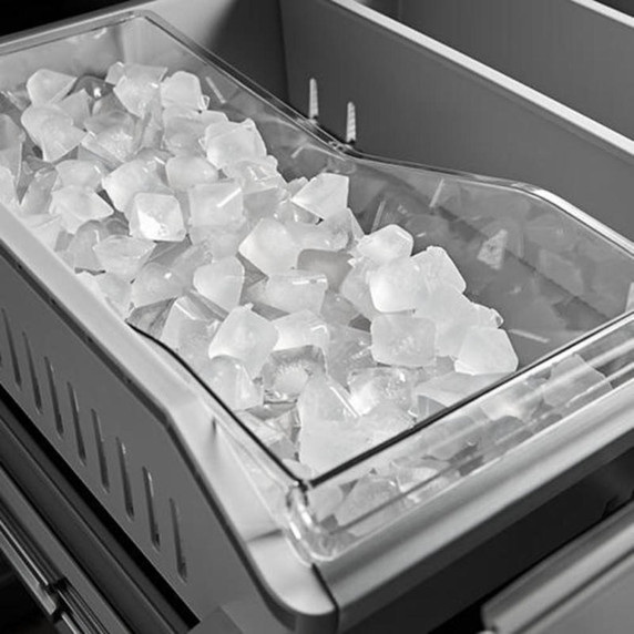 Kitchenaid® 30 cu. ft. French Door Refrigerator with Interior Water and Ice and FreshChill™ Full-Width Refrigerated Drawer KRMF336SPS