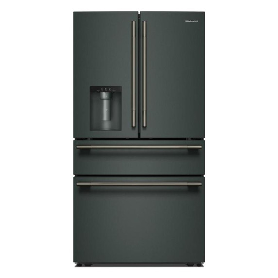 Kitchenaid® 29 cu. ft. French Door Refrigerator with Exterior Water and Ice and FreshChill™ Full-Width Refrigerated Drawer KRMF436SJP Kitchenaid® 29 cu. ft. French Door Refrigerator with Exterior Water and Ice and FreshChill™ Full-Width Refrigerated Drawer KRMF436SJP