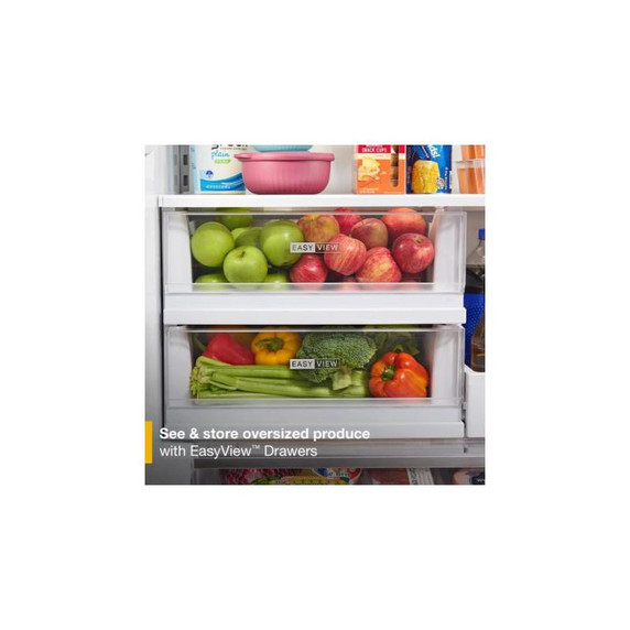 Whirlpool® 36-inch Wide True Counter Depth 3-Door French Door Refrigerator - 23.4 cu. ft. WRFC5036RZ