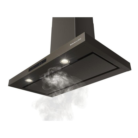 KitchenAid® 36-inch Wall-Mount, 4-Speed Canopy Hood KVWC736SBE