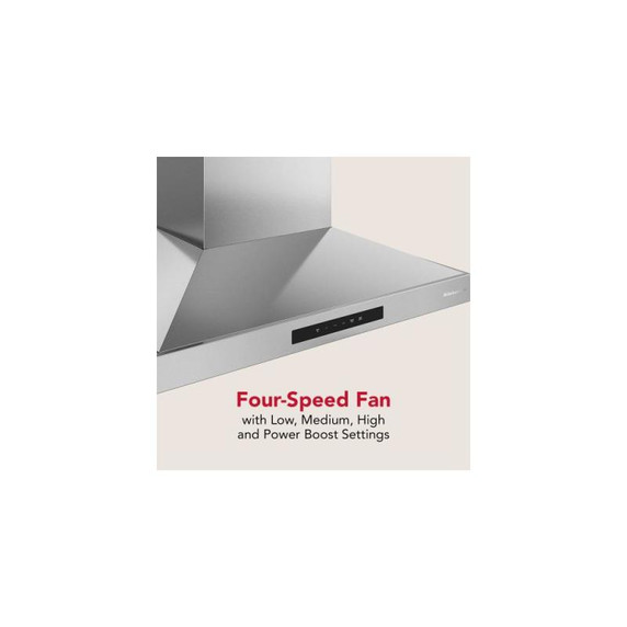 KitchenAid® 36-inch Wall-Mount, 4-Speed Canopy Hood KVWC736SSS