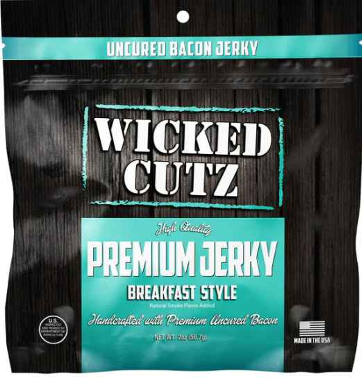 Wicked Cutz – Breakfast Bacon Jerky (2 oz)