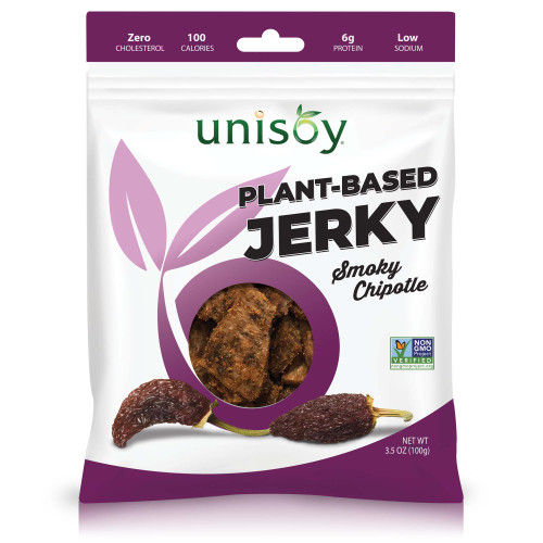 Unisoy Jerky - Smoky Chipotle Vegan Jerky (3.5 oz)