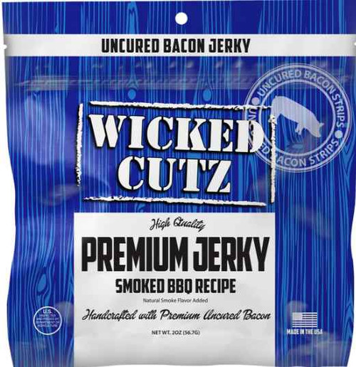 Wicked Cutz – Smoke BBQ Recipe Bacon Jerky (2 oz)