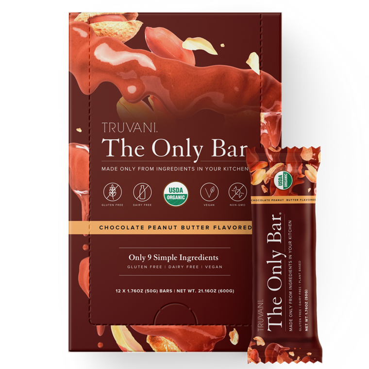 Truvani The Only Bar (Chocolate Peanut Butter) - 12 Count Box