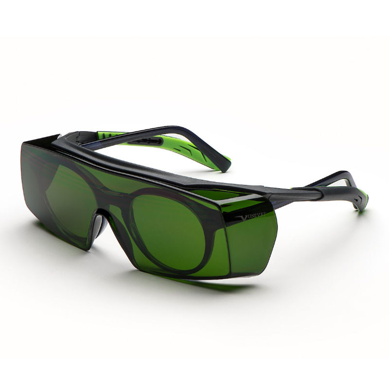 Sovraocchiali di protezione lente verde Univet 5x7 Welding EN 175