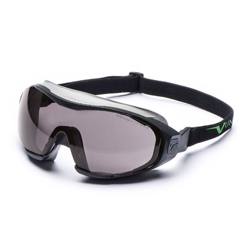 Occhiali a maschera lente scura Univet 6x1 Solar Smoke EN 172