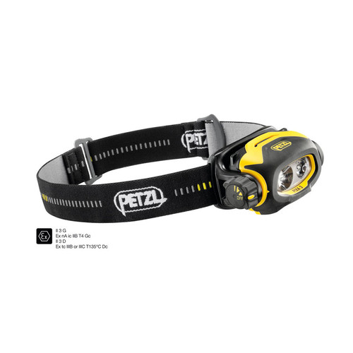 Lampada frontale per ambienti con rischio esplosione Petzl Pixa 3 100 lumen ATEX zona 2/22