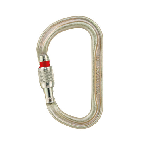 Moschettone Petzl Vulcan in acciao con ghiera Moschettone Petzl Vulcan in acciao con ghiera