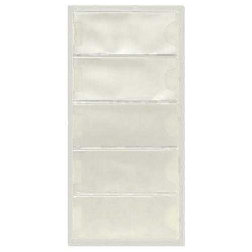 Clear Adhesive Binder Pockets for Spine I.D. Cards: Poly Plastic Clear Adhesive Binder Pockets for Spine I.D. Cards: Poly Plastic