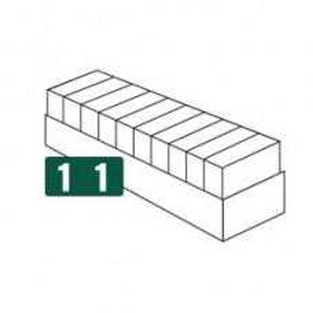 Tab Compatible Vinyl Kimdura Numeric Series Dispenser Tray Set of 10 [0-9] Products CT-1280-ST First Products