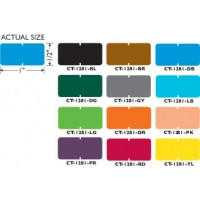 Kimdura Tab Compatible Vinyl Kimdura Solid Color Blank Labels, 1/2"h x 1"w, 12Roll/Set 