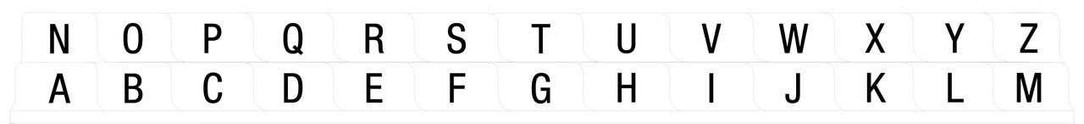 T/O Alphabetical (A-Z) 26 Tab Set Poly Dividers - Antimicrobial Products M2471 First Products