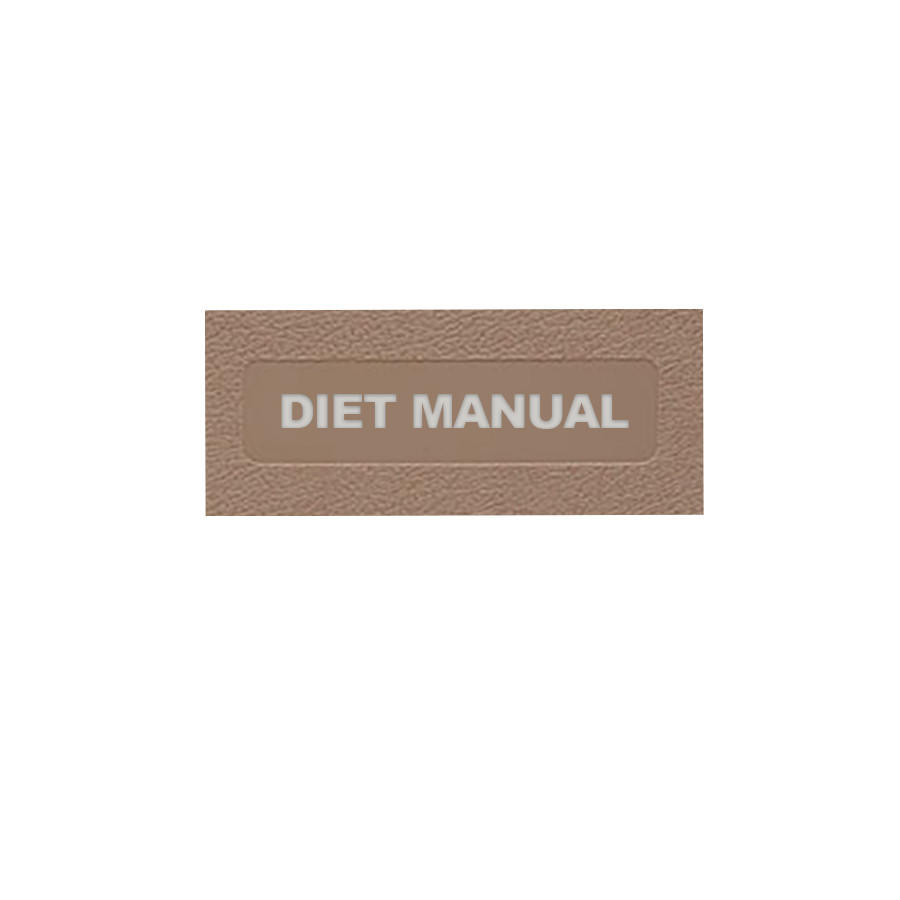 First Products Diet Manual: Top Open  3 Ring - ALL 