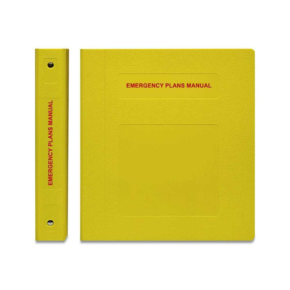 First Products Emergency Plans Manual: Side Open  3 Ring - ALL 