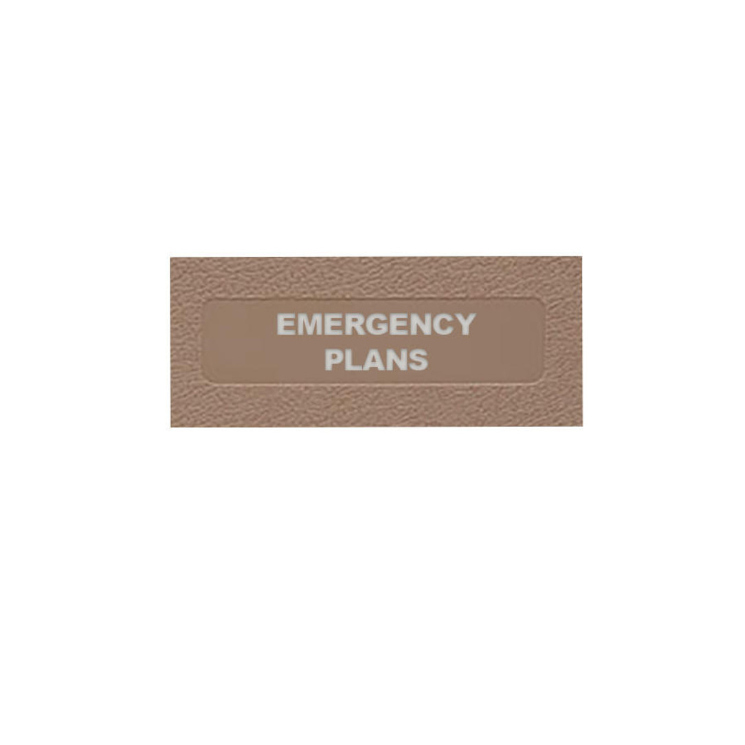 First Products Emergency Plans Manual: Top Open  3 Ring - ALL 