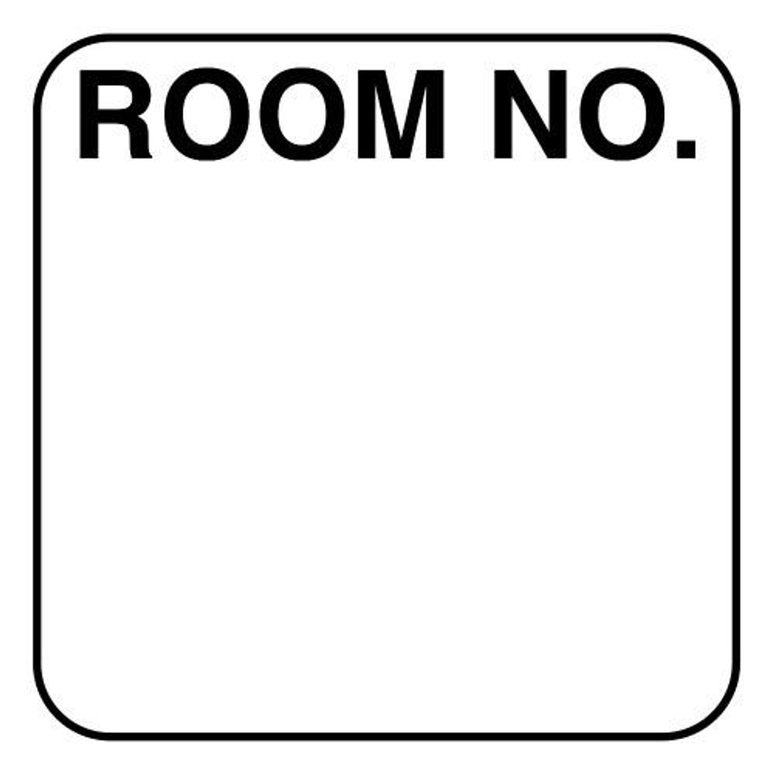 First Products Standard Room Number Label 1 3/16" W x 1 3/16" H, 200/Roll 